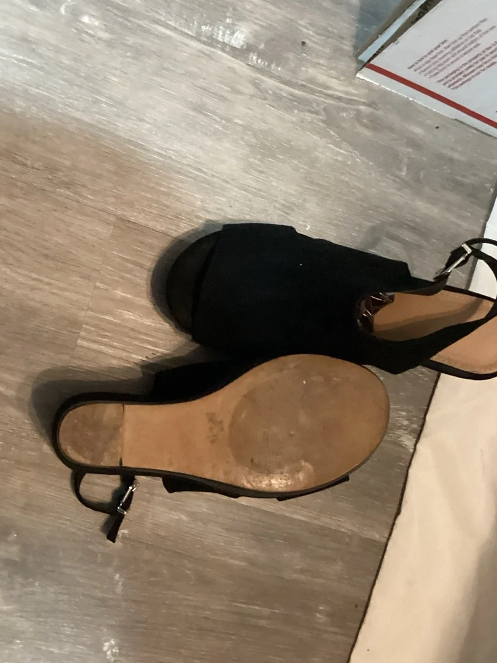 torrid Black Peep-Toe Slingback Wedge Sandals